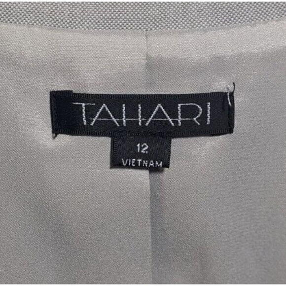 Tahari Womens Blazer Jacket Sports Coat ~ Size 12 ~ Silver Gray - Picture 6 of 8